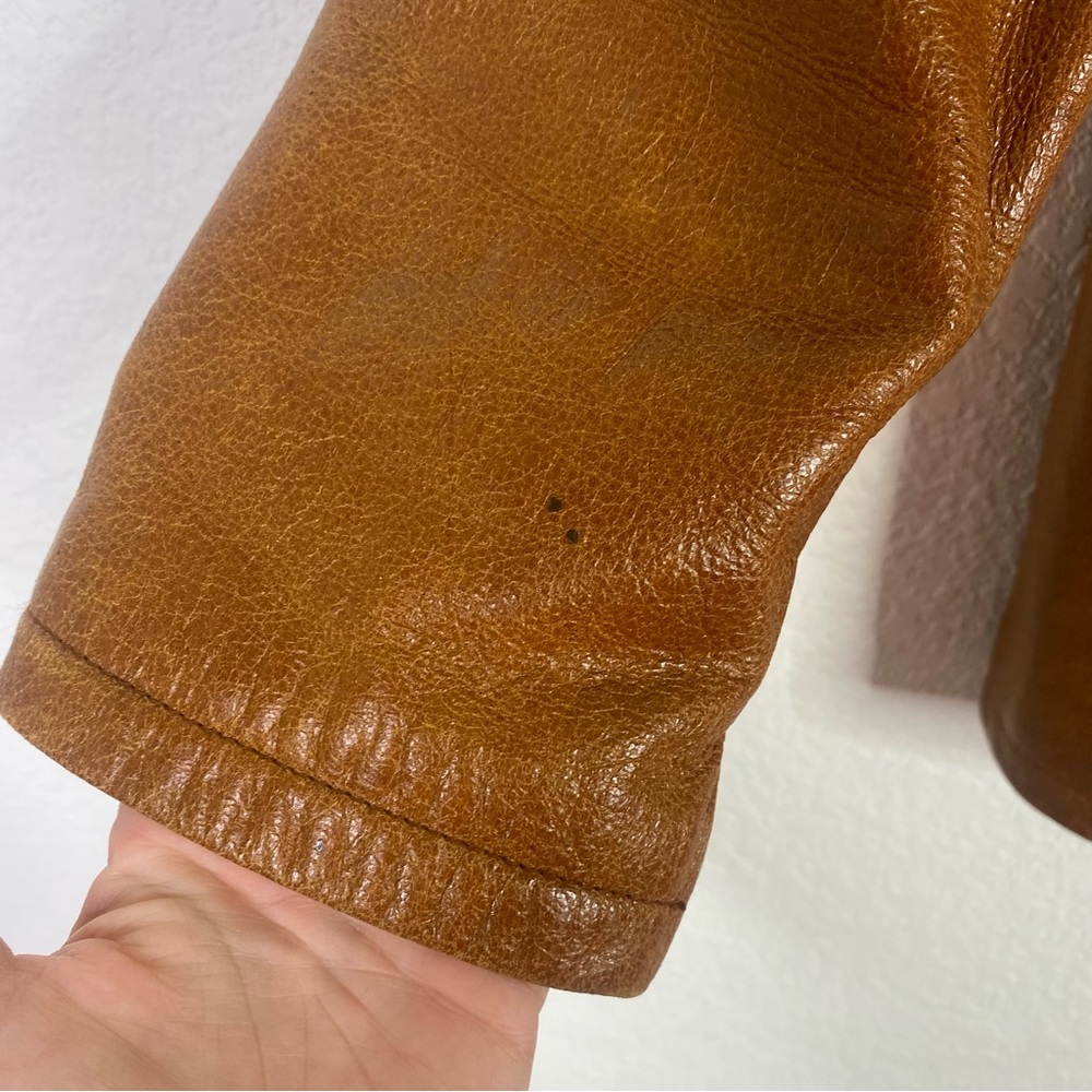 Vintage Valerie Stevens Brown 100% Leather Jacket - Picture 7 of 14
